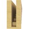 Ekena Millwork 3"W x 18"D x 6"H Thin Landon Rough Cedar Woodgrain TimberThane Corbel, Primed Tan CORUR03X18X06LANRCPR - alternate 5